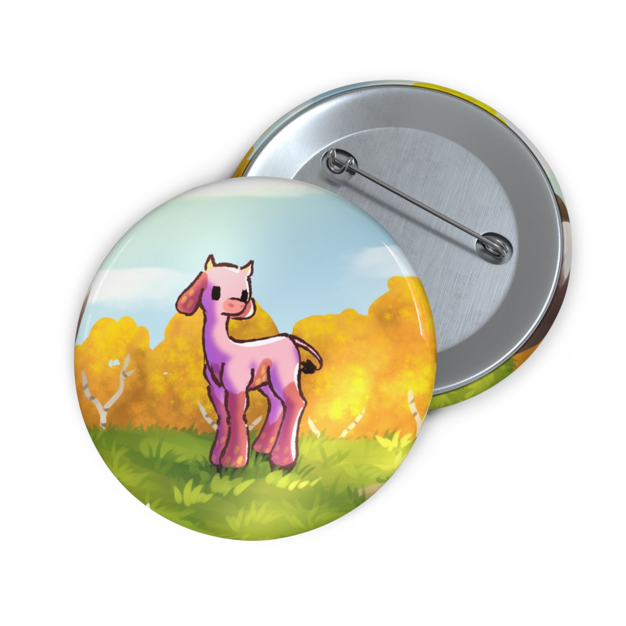 Strawberry Cow Pin