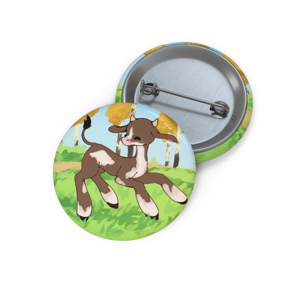 Moo Brown Cow Pin