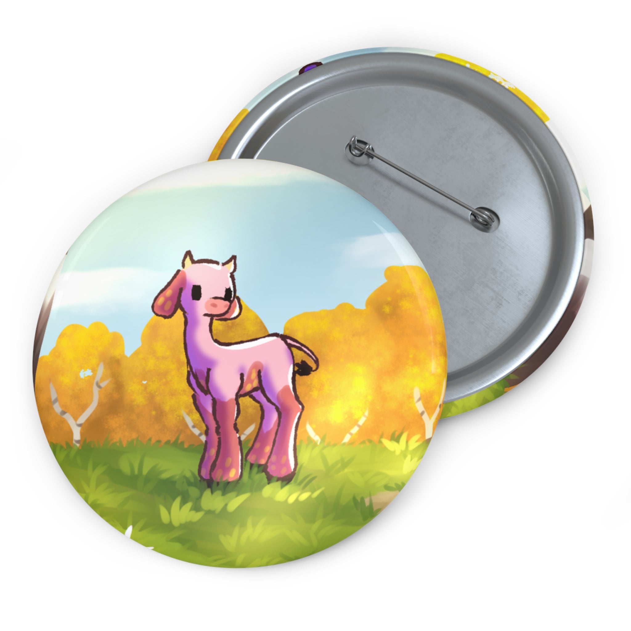 Strawberry Cow Pin