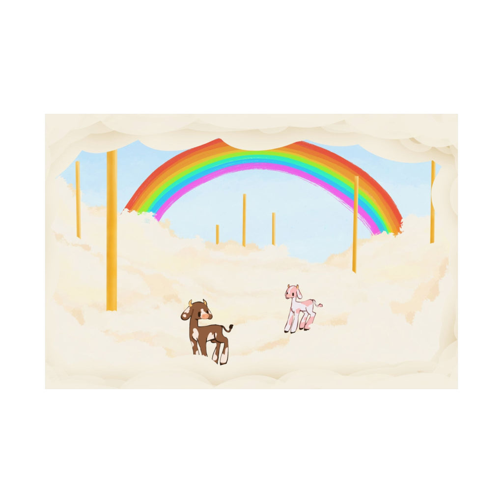 Moo Cloud Meadow Poster