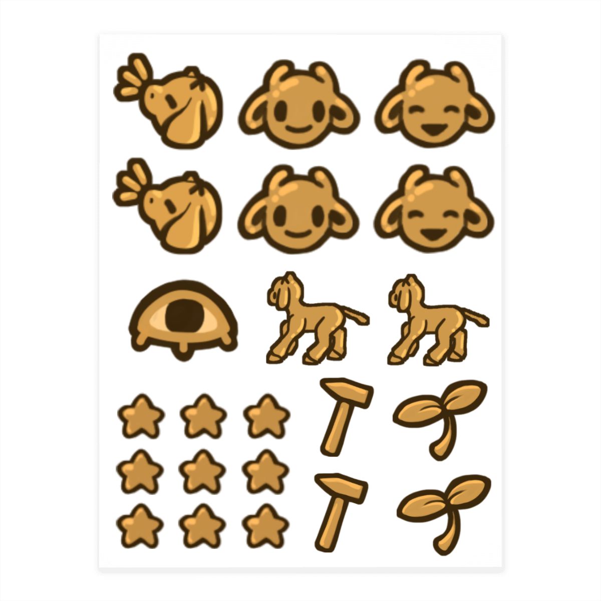 Classic UI Moo Sticker Set