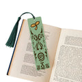 Moo Leaf Wooden Bookmark with Tassle